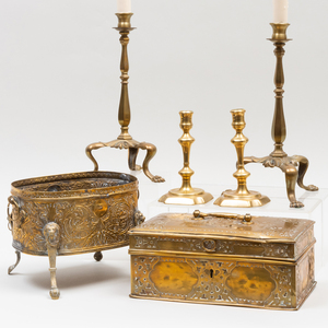 Group of Brass Tablewares