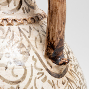 Iznik Style Glazed Pottery Jar Mounted as a Lamp