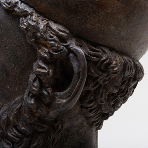 Grand Tour Style Patinated Bronze Bust of a Scholar