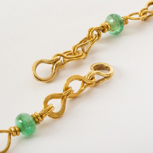 22k Gold and Emerald Necklace
