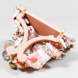 Pair of Shell Encrusted Wall Brackets