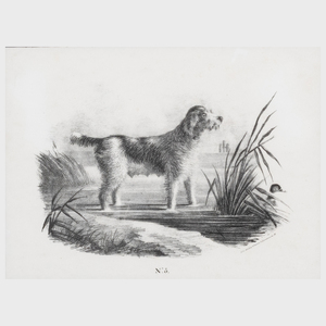 English School: Hunting Dogs: A Group of Four