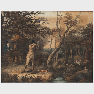 English School: Hunting Scenes: A Group of Four