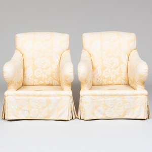 Pair of Colefax and Fowler Upholstered 