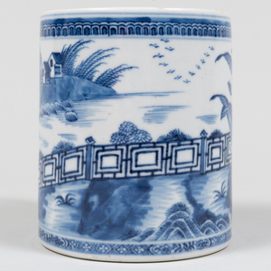 Group of Chinese Export Blue and White Porcelain Wares