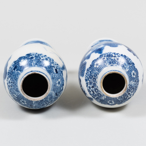 Group of Chinese Export Blue and White Porcelain Wares