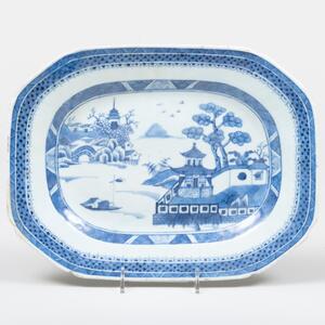 Group of Chinese Export Blue and White Porcelain Wares