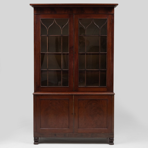 Pair of Classical Mahogany Bookcases, New York