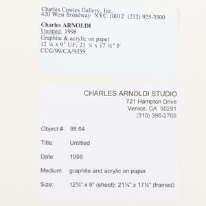 Charles Arnoldi (b. 1946): Untitled
