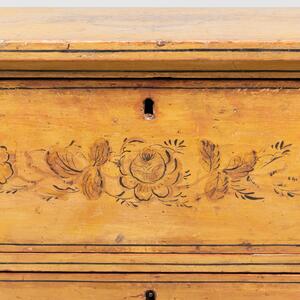 Regency Faux Bamboo Painted Chest of Drawers